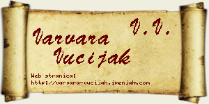 Varvara Vučijak vizit kartica